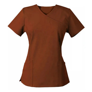 Ensembles d'uniformes d'infirmière personnalisés pour femmes, extensibles et confortables, avec poches, détection d'aiguilles, fusion sans couture, pour usage hospitalier - Product Image 2