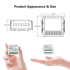 Módulo de Cortina Inteligente Tuya Wi-Fi de 1 Canal, Sin RF, AC100-240V, Control por Aplicación y Voz para Motor de Persiana Enrollable PST-C01, de Fábrica China - Product Image 6