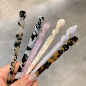 JR Vente en gros Coiffure Vintage Écaille de tortue Acétate japonais Épingle à cheveux décorative & Bâton - Product Image 3