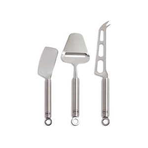 Juego de esparcidor de mantequilla para rebanar queso clásico con mango de diseño plano Juego de herramientas para rebanar queso único pulido plateado de acero inoxidable - Product Image 4