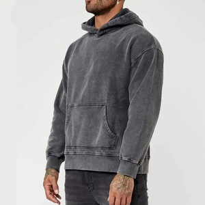 Sweat à capuche pour homme en coton de haute qualité, couleur personnalisée, logo brodé personnalisé, style décontracté vintage, sweat à capuche sur mesure, impression personnalisée, taille personnalisée - Product Image 2