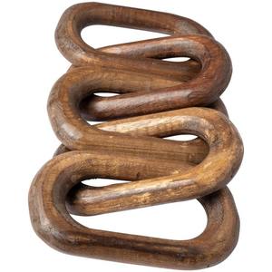 Maison Art Déco Sculpté À La Main Écologique En Bois Naturel Chaîne Lien Décor Utilisation Extérieure Pour Le Bureau par ArtisanVibe - Product Image 2