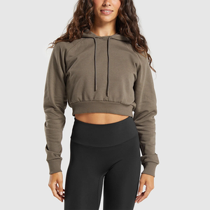 Pull à capuche en molleton pour femmes taille américaine personnalisée coton polyester mélangé Gym Fitness Yoga course à pied manches raglan hiver devant - Product Image 1