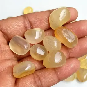 Tumble de ónix miel, Tumble de ónix amarillo perforado, Tumble de ónix amarillo cristal - Product Image 2