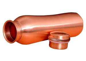 Hot selling Pure copper curve shape water <b>bottle</b> Customized drinkware printed copper water <b>bottles</b> best supplier - Product Image 3