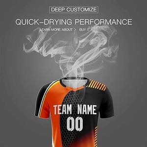 Chemises de football d'entraînement personnalisées vêtements de sport de football uniforme d'équipe de football vêtements de football pour hommes ensembles de maillots de football maillot de football - Product Image 6