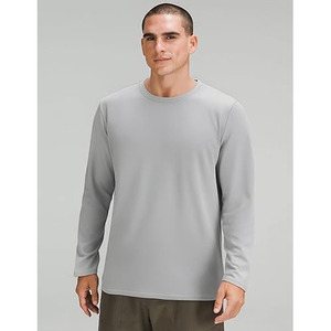 T-shirts à manches longues unisexes Kadia pour hommes, printemps/été, 180g, 100% coton, respirant, col rond, coupe ample décontractée - Product Image 4