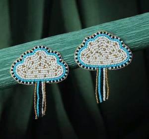 Pendientes de cuentas para principiantes, pendientes personalizados con múltiples cuentas, joyería festiva para mujer al mejor precio, pendientes de cuentas. - Product Image 4