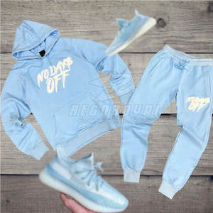 Meilleures ventes Survêtements avec logo personnalisé pour bouffée d'impression Survêtement deux pièces avec impression bouffante Survêtement de dernière conception - Product Image 4