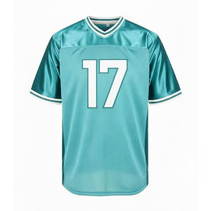 Camiseta de fútbol americano en blanco y personalizada, camiseta de práctica de panel de poliéster brillante de malla transpirable ropa de equipo de sublimación de alta calidad - Product Image 3