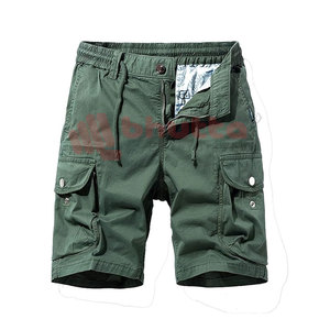 Nueva llegada OEM diseño superventas algodón sólido Cargo pantalones cortos hombres Casual personalizado verano deportes pantalones cortos impresión Digital para la venta - Product Image 1