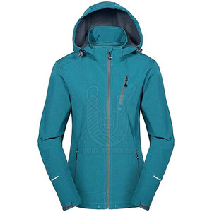 Chaqueta Softshell de Punto Transpirable para Mujer, Venta Directa de Fábrica, Etiqueta Privada Personalizable para Ropa Casual de Invierno - Product Image 3