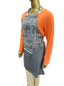 Vente en gros Tablier sans manches personnalisé de haute qualité Tissu en lin et coton imprimé de différentes tailles et styles pour la cuisine et le jardin à la taille - Product Image 5