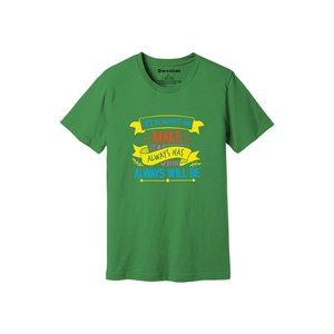 เสื้อยืดผ้าฝ้าย100% พิมพ์ลายด้วยความมีน้ำใจขนาด160 180ถึงหนักมี12สีที่สามารถปรับแต่งดีไซน์และการจัดวางของคุณเองได้ - Product Image 6