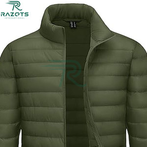 Veste d'hiver matelassée décontractée pour homme, coupe ample, coupe-vent, respirante, en nylon/coton, rembourrée de fibres 100 % polyester - Product Image 3