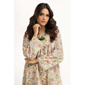 ชุดเซ็ต IUSTTS-2110 ลำลองสำหรับฤดูใบไม้ผลิ/ฤดูร้อน ชุดเครป 2 ชิ้น ไซส์ XS ลายพิมพ์ดอกไม้ - Product Image 4