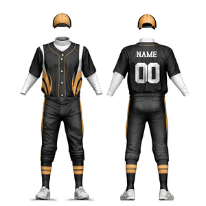 Meilleur prix fournisseur en gros, maillot de baseball personnalisé avec pantalon, ensemble uniforme, uniforme de baseball respirant avec impression par sublimation - Product Image 1