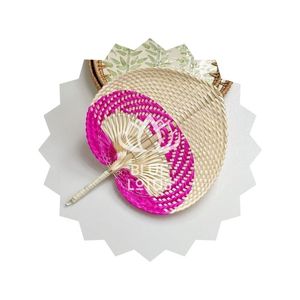 Éventail à main en feuilles de palmier, ventilateur de refroidissement naturel - Product Image 1