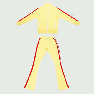 Conjunto Deportivo Informal al por Mayor OEM, Sudadera con Cremallera y Pantalones Deportivos Ajustados con Cremallera Personalizada - Product Image 1