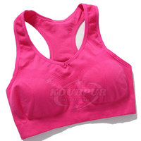 Fashionable <strong>Top</strong> Selling Women's Breathable Strapless Sports Bra Light Support Removable <strong>Pads</strong> Spandex/Nylon Material for Fitness