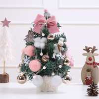 Nouvelle Collection 2027 : Mini Sapin de Noël Artificiel Floqué en PE, 30cm et 40cm, pour Décoration de Bureau et Fêtes de Fin d'Année