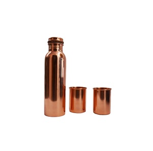 Marteaux conception 100% bouteille d'eau en cuivre pour vaisselle de bureau et articles de boisson bouteille d'eau en cuivre à vendre - Product Image 3