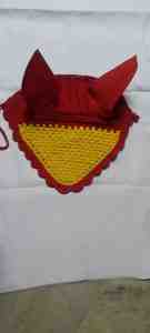 Custom Logo Pearl Horse Ear Bonnet Soft Crochet <b>Fly</b> Veil Comfortable Fit for Equestrian Riding and Training Performance - Product Image 6