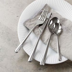 Ensemble de couverts modernes en acier inoxydable avec poignée creuse unique Ensemble de couverts de haute qualité pour restaurant mariage maison hôtel - Product Image 3