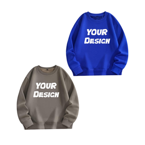 Sudadera de Alta Calidad para Hombre – Cuello Redondo de Felpa de Poliéster/Algodón, Dobladillo sin Rematar, Logotipo Personalizado con Serigrafía, Venta al Por Mayor OEM - Product Image 3