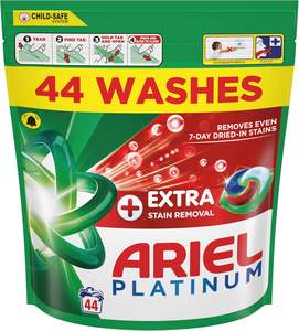 Cápsulas de Lavado Ariel Platinum Extra para Eliminar Manchas (44 unidades x 3) 132 unidades - Product Image 6