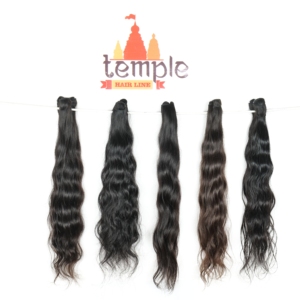 Extensiones de Cabello Humano Virgen Natural Negro Indio sin Procesamiento Químico, Paquetes de Cabello Humano Baratos - Product Image 1