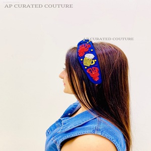 2025 New Collection <b>Beaded</b> <b>Headband</b> Indian Handcrafted Hair Accessories Hot Selling Hairband - Product Image 6