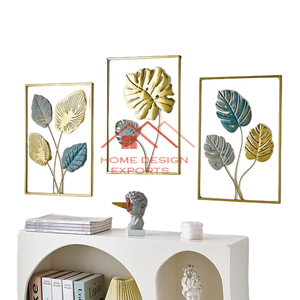 Arte colgante, venta al por mayor, accesorios de decoración de pared, conjunto de escultura de pared, decoración para sala de estar, pared de Metal - Product Image 3