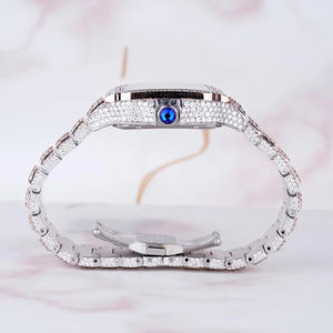 High Quality Luxury Leb Grown Diamond Square Dial <b>Mechanical</b> <b>Watch</b> <b>for</b> <b>Men</b> Luxurious Hip Hop Style Iced Plated <b>Watch</b> - Product Image 4