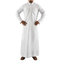 Vente en gros de Thobe classique à la mode pour hommes musulmans, robe longue de style qatari, Thobe islamique pour hommes, design personnalisé