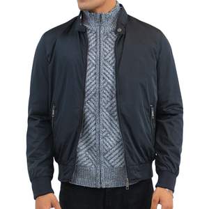 Textured Striped Bomber Jacket <b>Men</b> Navy <b>Blue</b> Baseball Style Varsity Jacket Custom Design Streetwear Fashion Casual Flight Coat - Product Image 5