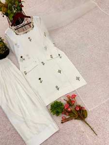 Vestido Bollywood Salwar Kurta de seda paquistaní indio tradicional de diseñador para ropa de fiesta - Product Image 2