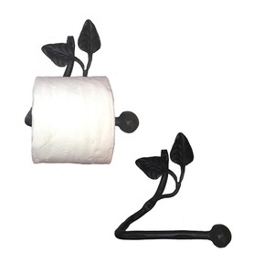 Soporte de papel higiénico de Color negro de diseño elegante Forma y tamaño personalizados Gancho de papel tisú de hierro a granel - Product Image 5