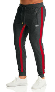 Pantalones de chándal ajustados de alta calidad para hombre, Pantalones chinos cónicos con bolsillo lateral y cordón en la cintura, mezcla de algodón elástico - Product Image 2