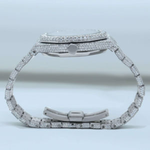 Montres mécaniques Hip Hop glacées de luxe pour hommes en acier inoxydable avec cadran rond en diamant cultivé Leb Style d'affaires - Product Image 4