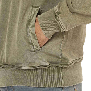Sudadera con Capucha de Invierno para Hombre, Lavado Ácido, Estilo Stonewashed, de Lujo, de Corte Holgado, Peso Pesado, Lisa, Precio Mayorista - Product Image 5