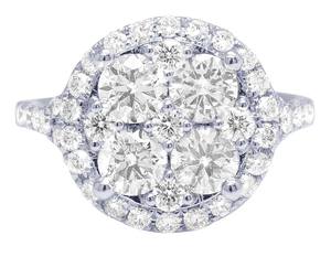 Anillo de diamantes de moissanita redondo elegante de alta calidad para mujer en compromiso perfecto, joyería de diamantes de aniversario o regalo - Product Image 2