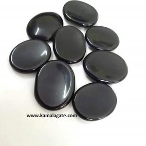 Forme ovale sculptée à la main améthyste cristal pierre de palmier pouce inquiétude pierre Style d'amour pour le soulagement de l'anxiété pierre semi-précieuse artisanat - Product Image 5