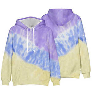 Sudadera con capucha de manga larga hecha en fábrica para hombre, sudaderas con capucha de tinte de corbata para hombre de alta calidad y bajo precio 2025 - Product Image 3