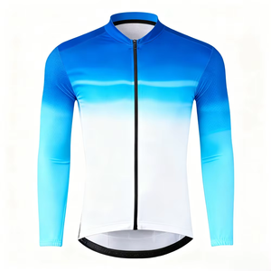 Jersey de Ciclismo Unisex Premium con Estampado Degradado, Protección UV, Secado Rápido y Transpirable para Ciclismo de Montaña y Carretera - Product Image 1