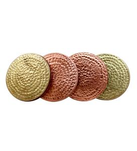 Posavasos de latón y mesa de té de malla de agua, superventas, posavasos de latón martillado, posavasos de cobre macizo, superventas - Product Image 1