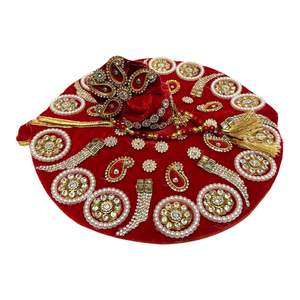 Inicio Genie Laddu Gopal Poshak Set con Pagdi, Mala y Vestido | Disponible en diferentes tallas y color - Product Image 2