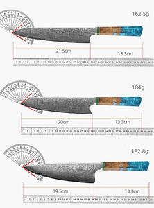 มีดทำครัวเหล็กดามัสกัสคลาสสิกสำหรับใช้ในบ้านและร้านอาหาร - Product Image 5