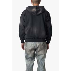 SUDADERA CON CAPUCHA CON CREMALLERA BÁSICA DESTEÑIDA - Product Image 2