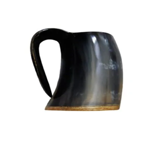 Jarra de cuerno de búfalo de estilo vikingo Premium para amantes de la cerveza y la hidromiel, taza Lager, taza nórdica de búfalo para beber, taza de cuerno vikingo al por mayor - Product Image 1